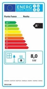 Stufa a pellet ventilata PUNTO FUOCO Rosita 9.5 KW nera - Image 4
