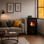 Stufa a pellet ad aria Anita da 9,4 kW Sannover bianco - Image 2