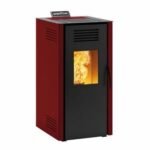 Stufa a pellet ventilata INVICTA Nuova Vieste 7.3 KW bordeaux - Image 3