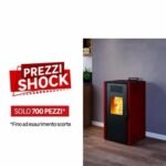 Stufa a pellet ventilata INVICTA Nuova Vieste 7.3 KW bordeaux - Image 4