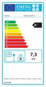 Stufa a pellet ventilata INVICTA Nuova Vieste 7.3 KW bordeaux - Image 7