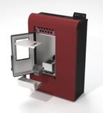 Stufa a pellet ventilata LVZ Ginevra 8 7.8 KW bordeaux - Image 2