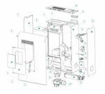Stufa a pellet ventilata LVZ Ginevra 8 7.8 KW bordeaux - Image 4
