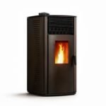 Stufa a pellet ad aria Anita da 12 kW Sannover nera - Image 2