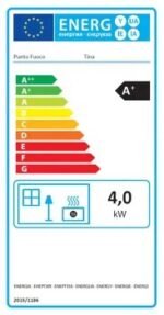 Stufa a pellet ventilata Tina 4.5 KW nero - Image 3