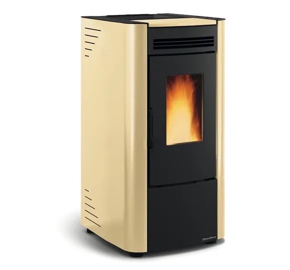 img_4742 Stufa a pellet con struttura in acciaio color pergamena Ketty Evo 2.0 Nordica Extraflame - Image 1