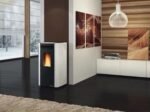 Stufa a pellet con struttura in acciaio color pergamena Ketty Evo 2.0 Nordica Extraflame - Image 2