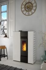 Stufa a pellet canalizzata LVZ Palmas 10.3 KW bianca - Image 2