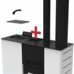 Stufa a pellet canalizzata LVZ Palmas 10.3 KW bianca - Image 5
